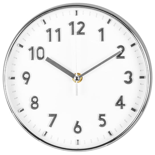 Zegar Ścienny Klasyczny 20 cm Srebrny Deco4Home Deco4Home