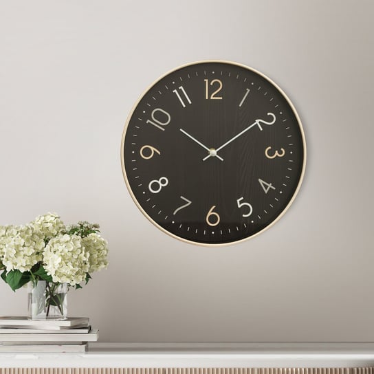 Zegar ścienny klasyczny, 30x30, na ścianę dekoracyjny Eurofirany