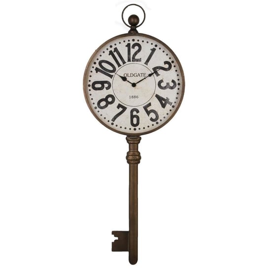 Zegar ścienny Klucz, ATMOSPHERA, biały, 40x100 cm Atmosphera Créateur d'intérieur