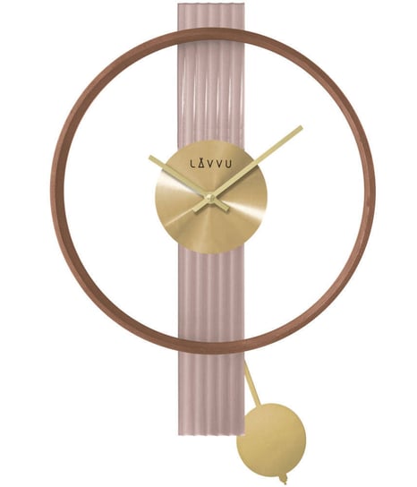 Zegar ścienny Lavvu Art Deco LCT4090 z wahadłem LAVVU
