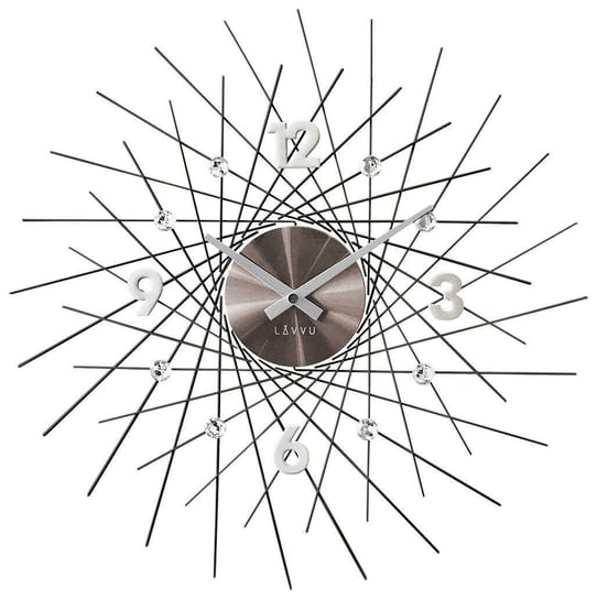 Zegar ścienny LAVVU LCT1055 z kryształkami, średnica 49,5 cm LAVVU