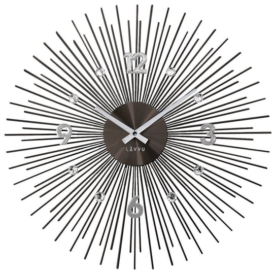 Zegar ścienny LAVVU LCT1143 z kryształkami, średnica 49,5 cm LAVVU