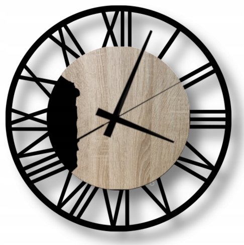 Zegar Ścienny Loft Zaćmienie 35 cm Inna marka