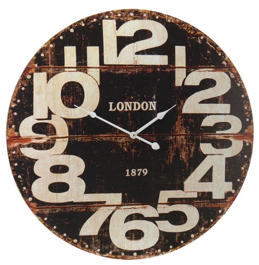 Zegar ścienny London, czarno-biały, 60 cm SkandynawskiDom