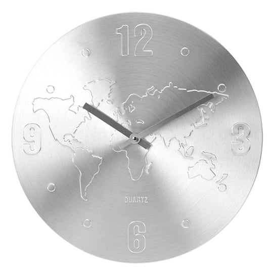 Zegar ścienny, mapa świata, 35 cm 