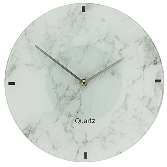 Zegar ścienny, Marble Finish, biały, 30 cm Inna marka