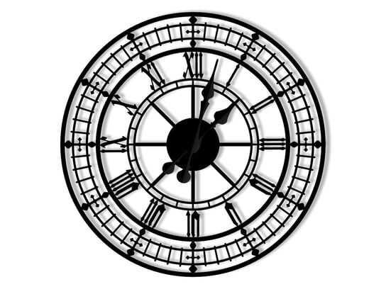 Zegar ścienny metalowy Big Ben 40 cm czarny matowy Inna marka
