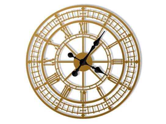 Zegar ścienny metalowy Big Ben 60 cm złoty Inna marka