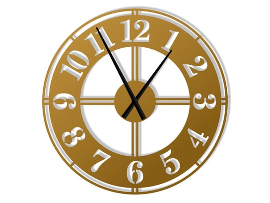 Zegar ścienny metalowy Classic II 70 cm złoty Inna marka
