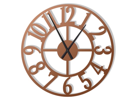 Zegar ścienny metalowy Roma II 70 cm miedziany Inna marka