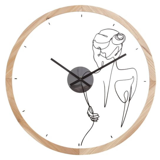 Zegar ścienny MILY, kobieca sylwetka, Ø 45 cm Atmosphera