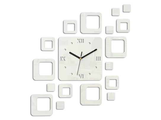 Zegar ścienny MODERN CLOCK Roman, biały, 52x60 cm Modern Clock