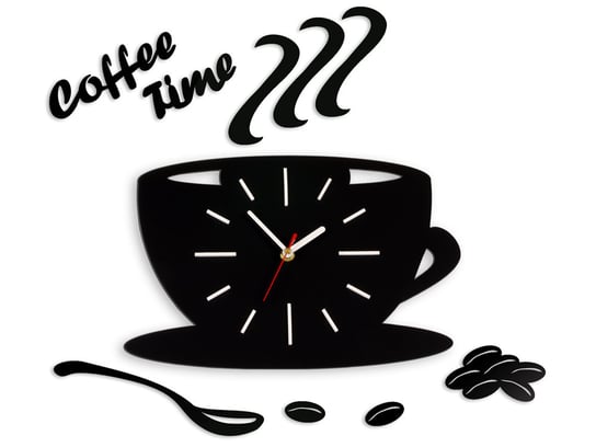 Zegar ścienny MODERN CLOCK Satin Cup, biały, 43x64 cm Modern Clock