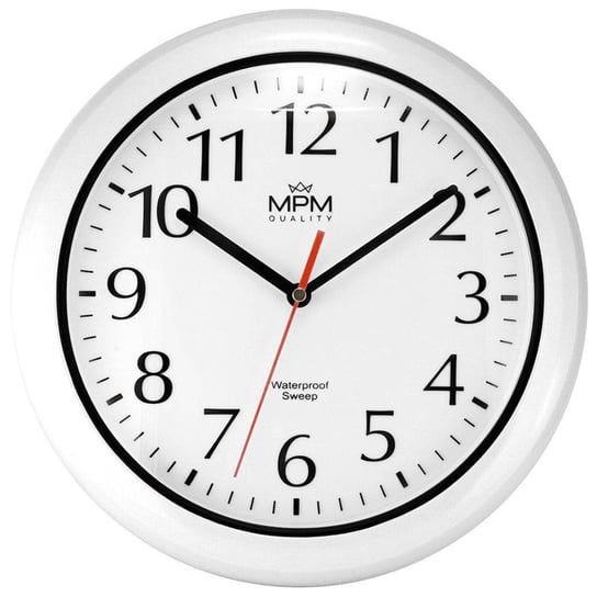 Zegar ścienny MPM E01.2535.00 Łazienkowy Wodoszczelny MPM