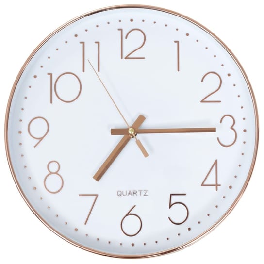 Zegar ścienny MWGROUP, różowe złoto, 30 cm vidaXL