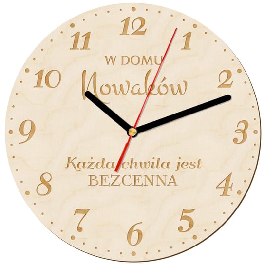 Zegar Ścienny Na Parapetówke Prezent Grawer Z2 Inna marka