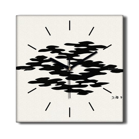 Zegar ścienny na płótnie Japońska Abstrakcja 30x30, Coloray Coloray