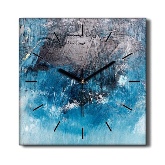 Zegar ścienny na płótnie Malarska abstrakcja 30x30, Coloray Coloray