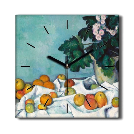 Zegar ścienny na płótnie Martwa natura owoce 30x30, Coloray Coloray