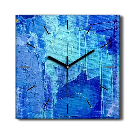 Zegar ścienny na płótnie Niebieska ściana 30x30 cm, Coloray Coloray