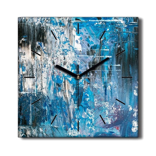 Zegar ścienny na płótnie Śnieżna abstrakcja 30x30, Coloray Coloray