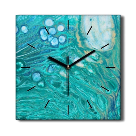 Zegar ścienny na płótnie Wodna abstrakcja 30x30 cm, Coloray Coloray