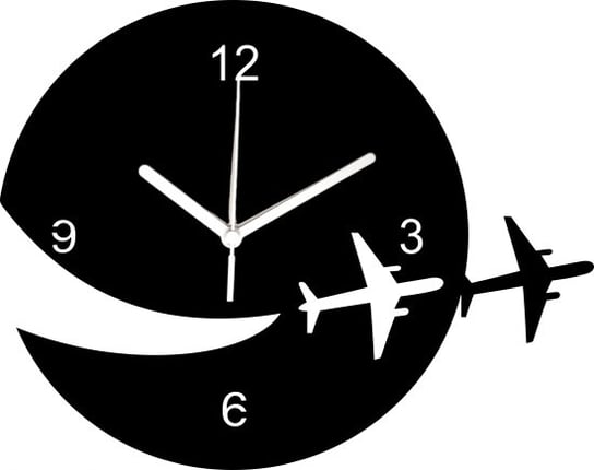 Zegar Ścienny na Prezent Samolot Podróż Wakacje 35 cm Inna marka