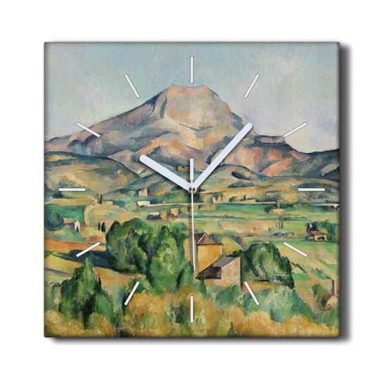 Zegar ścienny na ramie 30x30 Malarstwo góry natura, Coloray Coloray