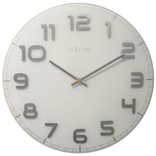 Zegar ścienny NEXTIME Classy Large, biały Nextime