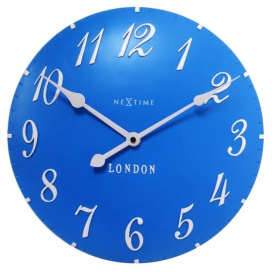 Zegar ścienny NEXTIME London Arabic, niebieski Nextime