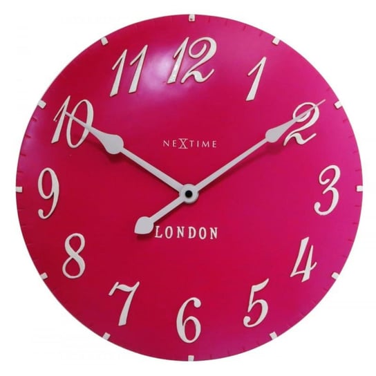 Zegar ścienny NEXTIME London Arabic, różowy Nextime