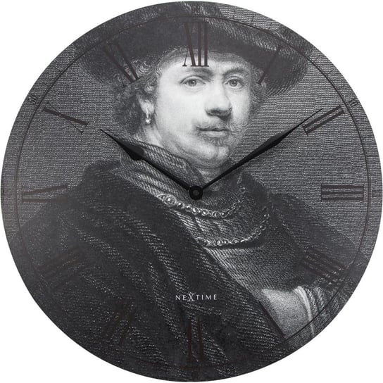 Zegar ścienny NEXTIME Rembrandt, szary, 50 cm Nextime