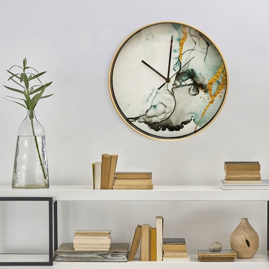 Zegar ścienny nowoczesny, 30x30, na ścianę dekoracyjny Eurofirany