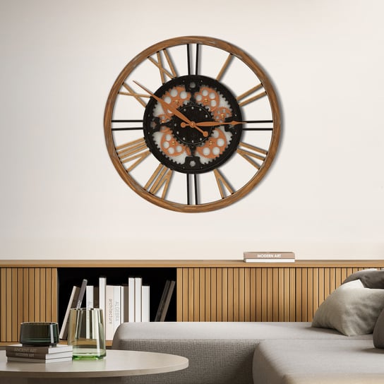 Zegar ścienny nowoczesny, duży 50x50, na ścianę Eurofirany
