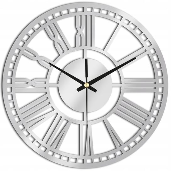 Zegar Ścienny Ozdobny do Kuchni Salonu Biały Plexido