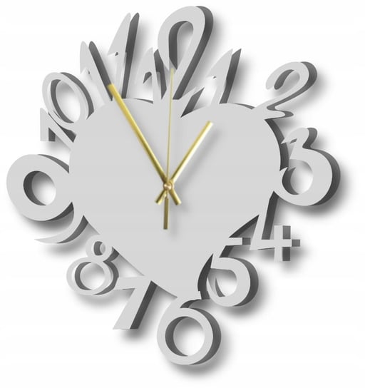 Zegar Ścienny Ozdobny na Prezent Duże Serce 45 cm Inna marka