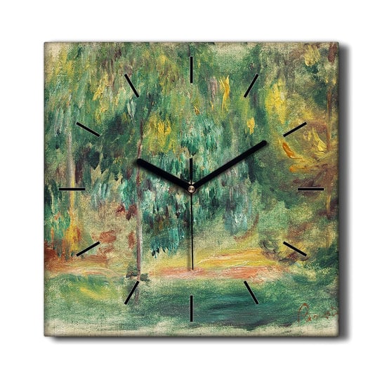 Zegar ścienny płótno drewniana rama  Paysage 30x30, Coloray Coloray