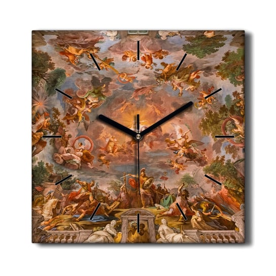 Zegar ścienny płótno Historyczny barokowy 30x30 cm, Coloray Coloray