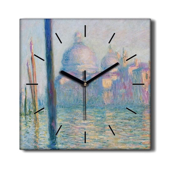 Zegar ścienny płótno Le grand canal Monet 30x30 cm, Coloray Coloray