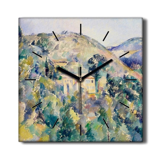 Zegar ścienny płótno Widok góry malarstwo 30x30 cm, Coloray Coloray