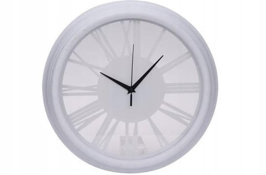 Zegar ścienny ponadczasowy biały do salonu 35 cm Koopman