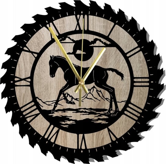 Zegar Ścienny Prezent Galopujący Koń Zwierzę 45 cm Inna marka