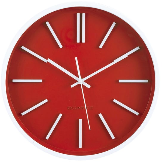 Zegar ścienny Quartz, czerwony, 35 cm Atmosphera Créateur d'intérieur