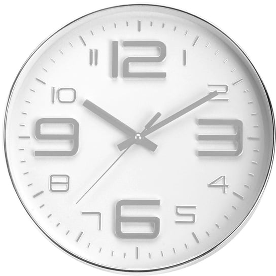 Zegar ścienny Quartz, srebrny, 30 cm Inna marka