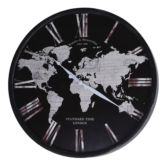 Zegar ścienny QUBUSS, mapa świata, 5x57 cm QUBUSS