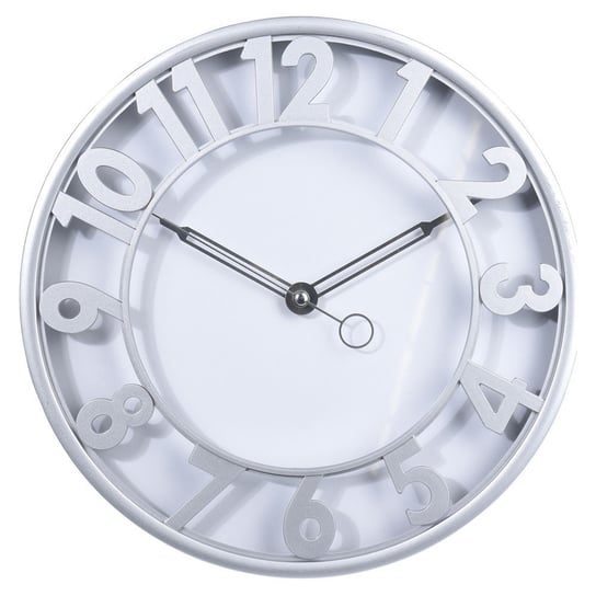 Zegar ścienny QUBUSS, srebrny, 4,3x30 cm QUBUSS