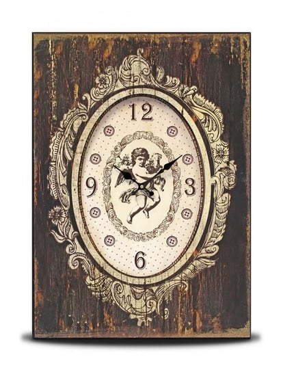 Zegar ścienny retro, brązowy, 50x70 cm Pigmejka