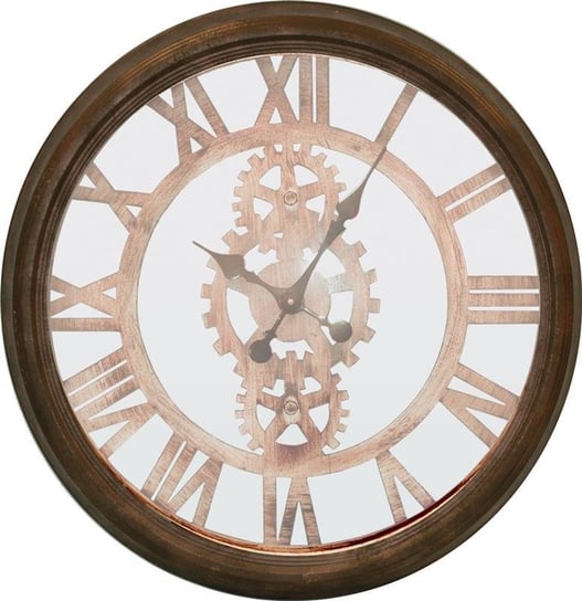 Zegar ścienny Retro, brązowy, 62x62x7 cm Art-Pol