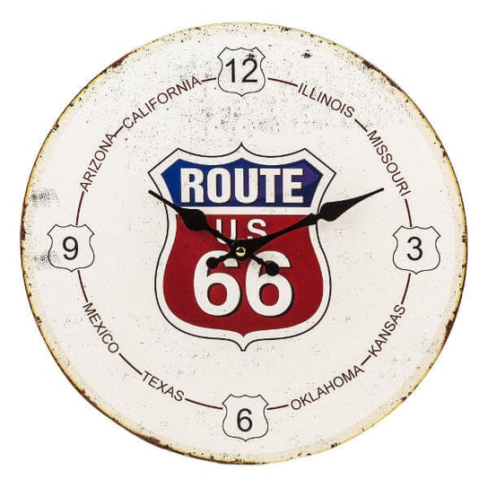 Zegar Ścienny Retro Route 66 Art-Pol