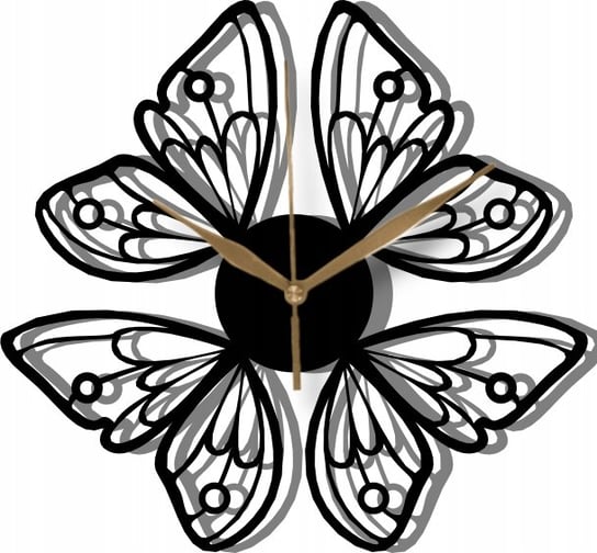 Zegar Ścienny Różne Kolory Motyl Motyle 35 cm Inna marka